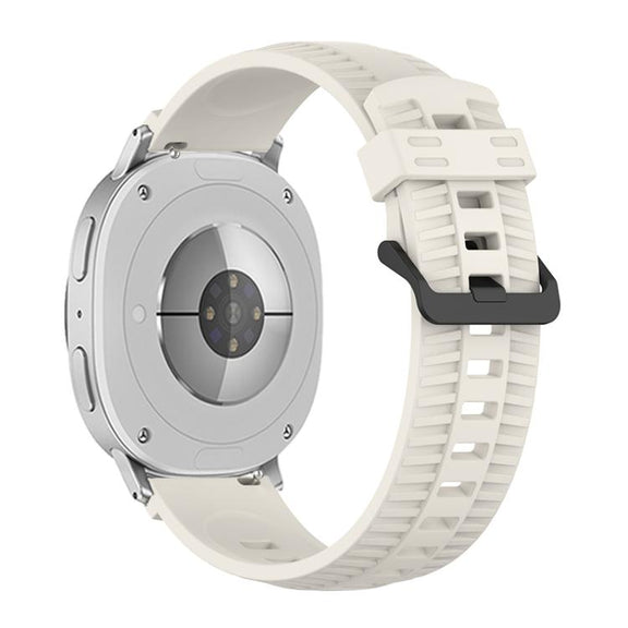 For Samsung Galaxy Watch8 / Watch8 Classic Tire Texture Silicone Watch Band(Starlight)
