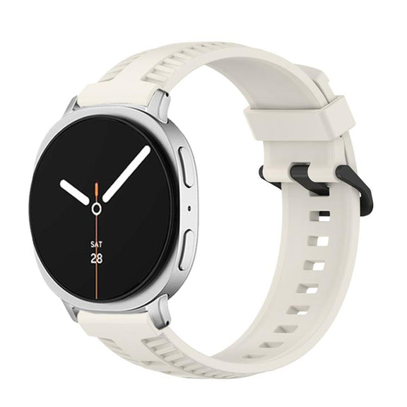 For Samsung Galaxy Watch8 / Watch8 Classic Tire Texture Silicone Watch Band(Starlight)