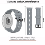 For Samsung Galaxy Watch8 / Watch8 Classic Tire Texture Silicone Watch Band(Starlight)