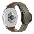 For Samsung Galaxy Watch8 / Watch8 Classic Magnetic Fold Genuine Buckle Leather Watch Band(Grey Brown) - free shipping - PMC TechLife - Order now!