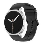 For Samsung Galaxy Watch8 / Watch8 Classic Round Tail Silicone Watch Band(Black)