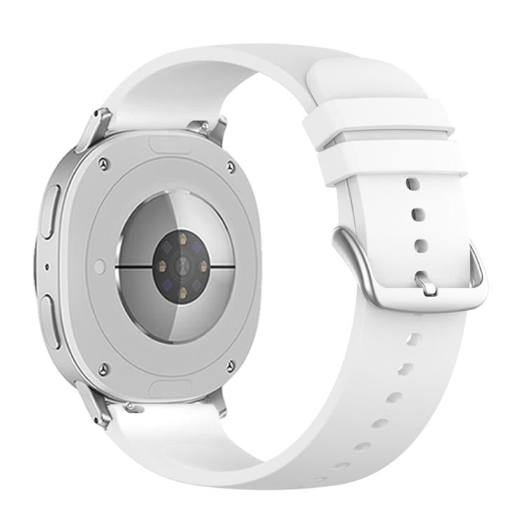 For Samsung Galaxy Watch8 / Watch8 Classic Round Tail Silicone Watch Band(White)