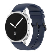 For Samsung Galaxy Watch8 / Watch8 Classic Round Tail Silicone Watch Band(Midnight Blue)
