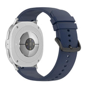 For Samsung Galaxy Watch8 / Watch8 Classic Round Tail Silicone Watch Band(Midnight Blue)