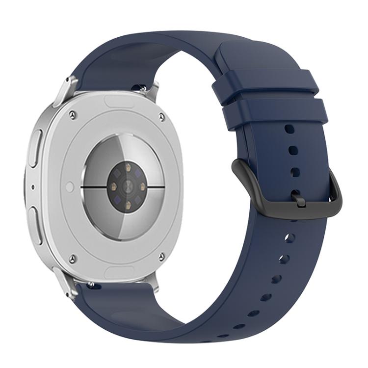 For Samsung Galaxy Watch8 / Watch8 Classic Round Tail Silicone Watch Band(Midnight Blue)