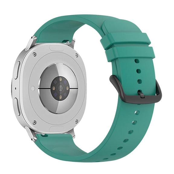 For Samsung Galaxy Watch8 / Watch8 Classic Round Tail Silicone Watch Band(Pine Green)