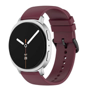 For Samsung Galaxy Watch8 / Watch8 Classic Round Tail Silicone Watch Band(Wine Red)