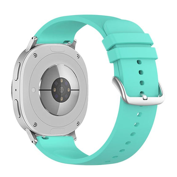 For Samsung Galaxy Watch8 / Watch8 Classic Round Tail Silicone Watch Band(Lake Blue)