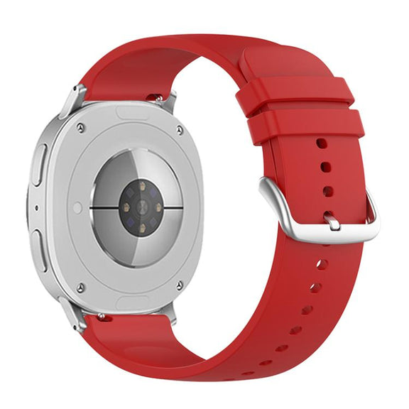For Samsung Galaxy Watch8 / Watch8 Classic Round Tail Silicone Watch Band(Red)