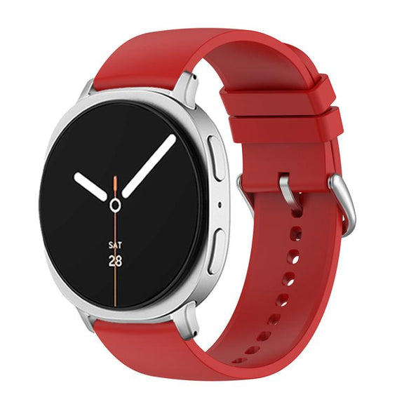 For Samsung Galaxy Watch8 / Watch8 Classic Round Tail Silicone Watch Band(Red)