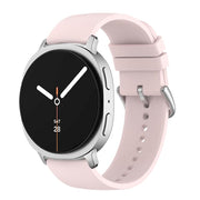 For Samsung Galaxy Watch8 / Watch8 Classic Round Tail Silicone Watch Band(Light Pink)