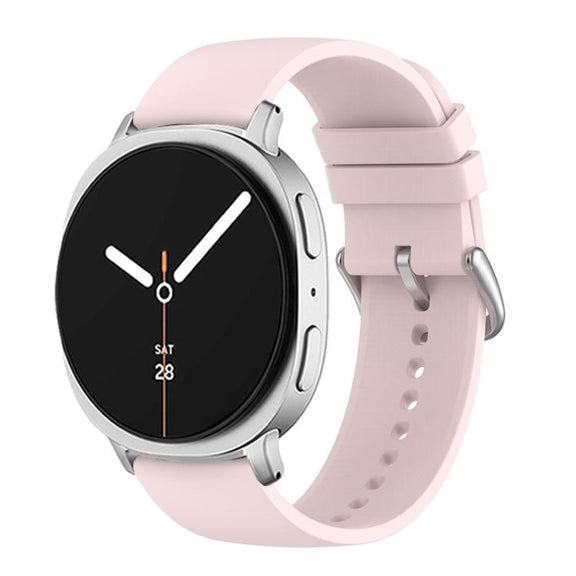 For Samsung Galaxy Watch8 / Watch8 Classic Round Tail Silicone Watch Band(Light Pink)