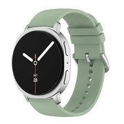 For Samsung Galaxy Watch8 / Watch8 Classic Round Tail Silicone Watch Band(Ice Green)