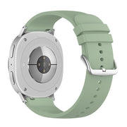 For Samsung Galaxy Watch8 / Watch8 Classic Round Tail Silicone Watch Band(Ice Green)