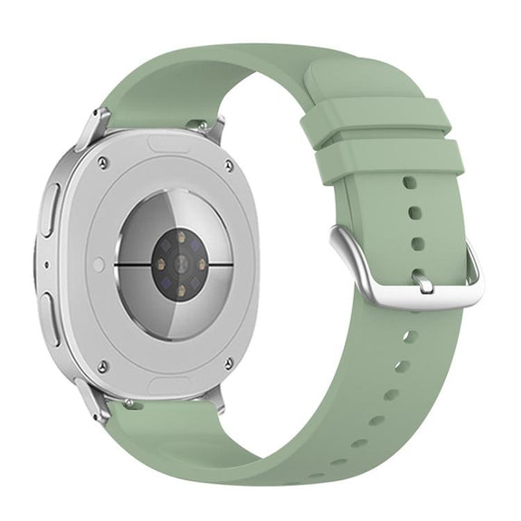 For Samsung Galaxy Watch8 / Watch8 Classic Round Tail Silicone Watch Band(Ice Green)