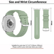For Samsung Galaxy Watch8 / Watch8 Classic Round Tail Silicone Watch Band(White)