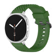 For Samsung Galaxy Watch8 / Watch8 Classic Black Buckle Spruce Silicone Watch Band(Army Green) - free shipping - PMC TechLife - Order now!