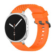 For Samsung Galaxy Watch8 / Watch8 Classic Black Buckle Spruce Silicone Watch Band(Orange) - free shipping - PMC TechLife - Order now!