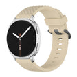 For Samsung Galaxy Watch8 / Watch8 Classic Black Buckle Spruce Silicone Watch Band(Beige) - free shipping - PMC TechLife - Order now!