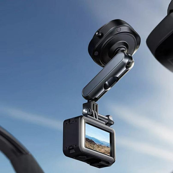 DJ-1  Car Mount Aluminum Alloy Action Camera Holder Electric Vacuum Suction Cup Bracket