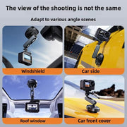 DJ-1  Car Mount Aluminum Alloy Action Camera Holder Electric Vacuum Suction Cup Bracket