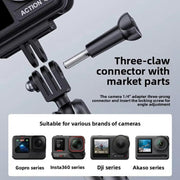 DJ-1  Car Mount Aluminum Alloy Action Camera Holder Electric Vacuum Suction Cup Bracket