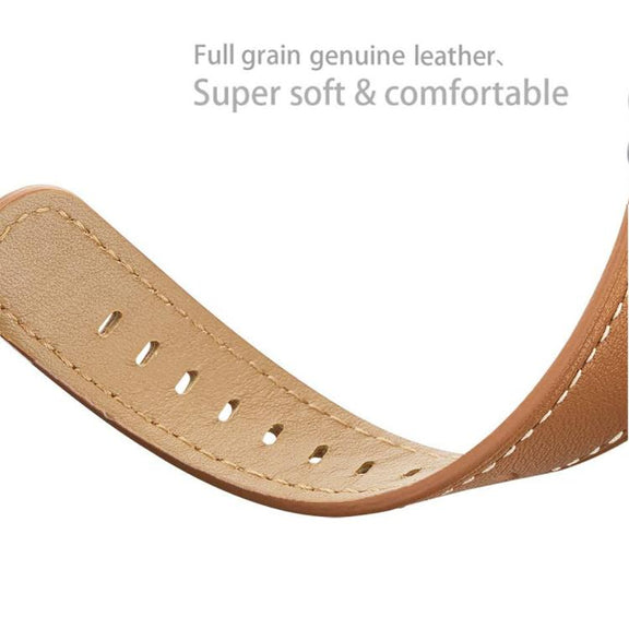 For Samsung Galaxy Watch8 / Watch8 Classic Round Tail Square Buckle Leather Watch Band(Brown)