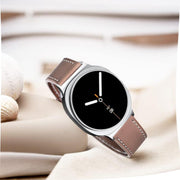 For Samsung Galaxy Watch8 / Watch8 Classic Round Tail Square Buckle Leather Watch Band(Cocoa)