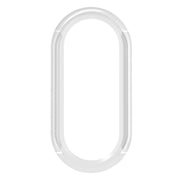 For Xiaomi Mi Band 8 / 9 Ceramic / 10 Ceramic Half Coverage Hollow PC Watch Protective Cover(Transparent)