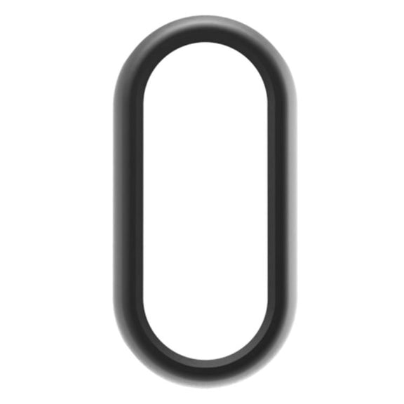 For Xiaomi Mi Band 8 / 9 Ceramic / 10 Ceramic Half Coverage Hollow PC Watch Protective Cover(Black)
