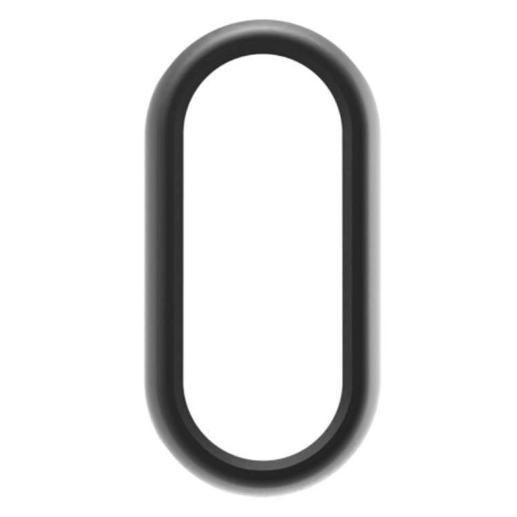 For Xiaomi Mi Band 8 / 9 Ceramic / 10 Ceramic Half Coverage Hollow PC Watch Protective Cover(Black)