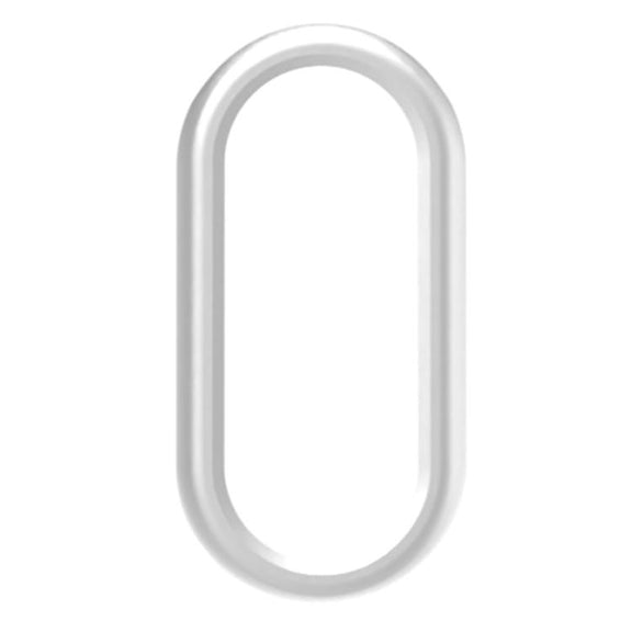 For Xiaomi Mi Band 8 / 9 Ceramic / 10 Ceramic Half Coverage Hollow PC Watch Protective Cover(Silver)