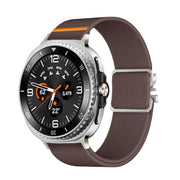For Samsung Galaxy Watch8 / Watch8 Classic Parachute Buckle Stretch Nylon Watch Band(Smokey Purple)