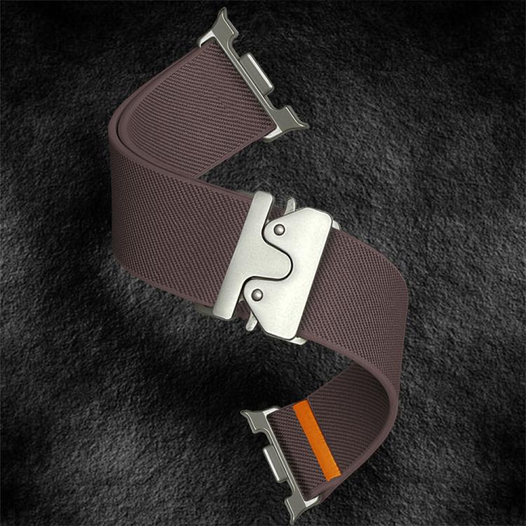For Samsung Galaxy Watch8 / Watch8 Classic Parachute Buckle Stretch Nylon Watch Band(Smokey Purple)