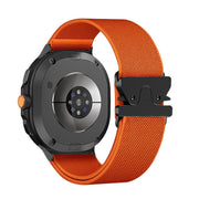 For Samsung Galaxy Watch8 / Watch8 Classic Parachute Buckle Stretch Nylon Watch Band(Orange)