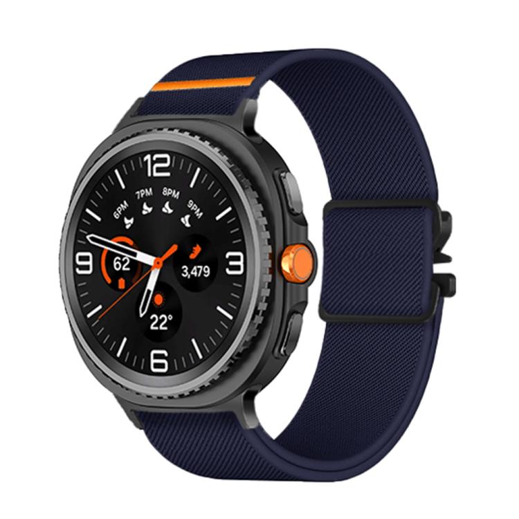 For Samsung Galaxy Watch8 / Watch8 Classic Parachute Buckle Stretch Nylon Watch Band(Dark Blue) - free shipping - PMC TechLife - Order now!