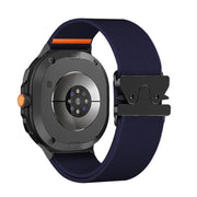 For Samsung Galaxy Watch8 / Watch8 Classic Parachute Buckle Stretch Nylon Watch Band(Dark Blue)