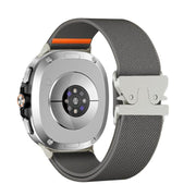 For Samsung Galaxy Watch8 / Watch8 Classic Parachute Buckle Stretch Nylon Watch Band(Dark Gray)
