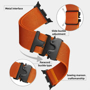 For Samsung Galaxy Watch8 / Watch8 Classic Parachute Buckle Stretch Nylon Watch Band(Wine Red)