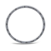 For Samsung Galaxy Watch8 44mm Speed Bezel and Black Reverse Buckle Silicone Watch Band(Purple Silver)