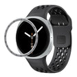 For Samsung Galaxy Watch8 40mm Speed Bezel and Black Reverse Buckle Silicone Watch Band(Black Silver) - free shipping - PMC TechLife - Order now!