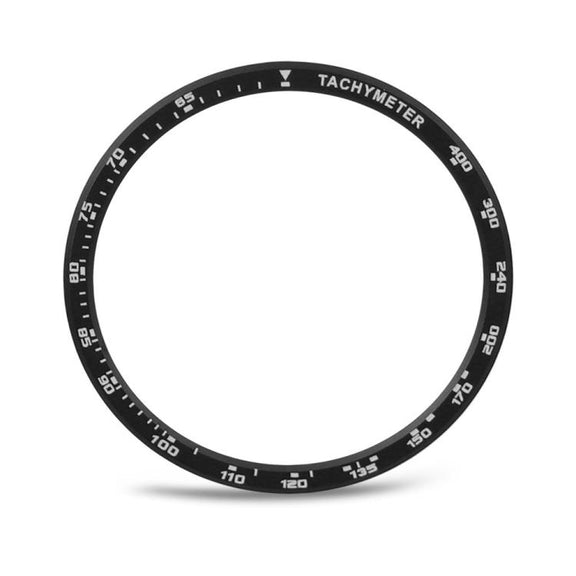 For Samsung Galaxy Watch8 40mm Speed Bezel and Black Reverse Buckle Silicone Watch Band(Beige Black)