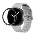 For Samsung Galaxy Watch8 40mm Speed Bezel and Solid Color Stitched Silicone Watch Band(Gray Black) - free shipping - PMC TechLife - Order now!