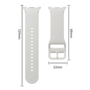 For Samsung Galaxy Watch8 44mm Diamond Bezel and Solid Color Stitched Silicone Watch Band(Midnight Blue Black)