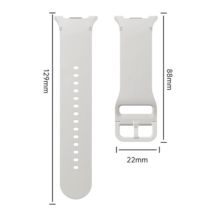 For Samsung Galaxy Watch8 44mm Diamond Bezel and Solid Color Stitched Silicone Watch Band(Jewel Blue Silver) - free shipping - PMC TechLife - Order now!
