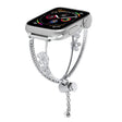 For Apple Watch 46mm / 49mm / 45mm / 44mm Copper-Inlaid Zircon 5-petal Flower Bracelet Watch Band(Silver) - free shipping - PMC TechLife - Order now!
