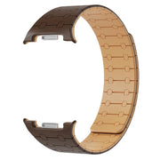 For Samsung Galaxy Watch8 / Watch8 Classic Integrated Magnetic Silicone Watch Band(Dark Brown+Light Brown)