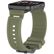 For Garmin Venu X1 Armor Silicone Watch Band(Jungle Green)