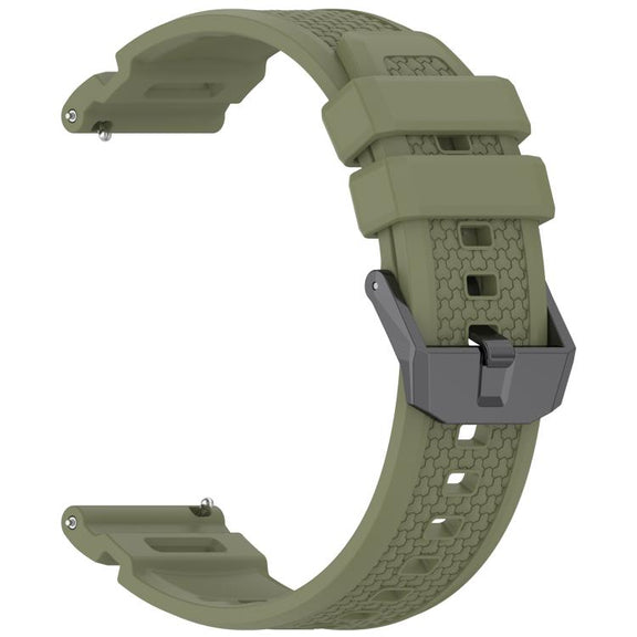 For Garmin Venu X1 Armor Silicone Watch Band(Jungle Green)