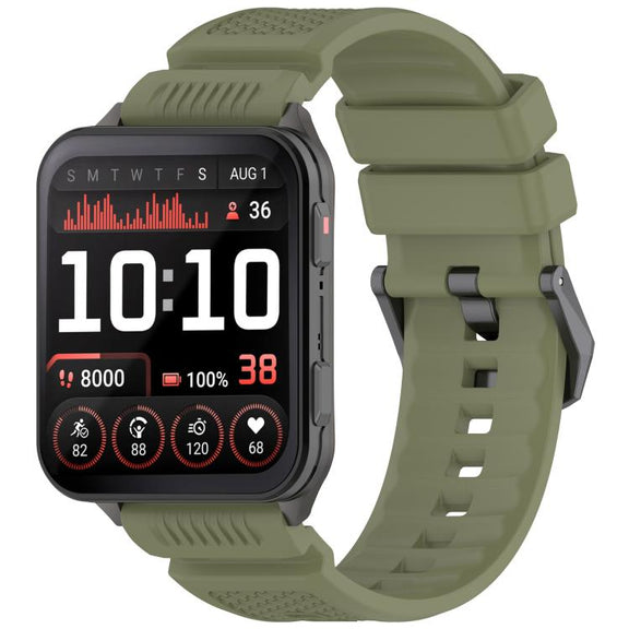 For Garmin Venu X1 Armor Silicone Watch Band(Jungle Green)
